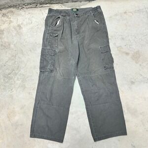 Cabelas Mens‎ Cargo Pants Gray Cotton Size 36x30 Outdoor Work Utility